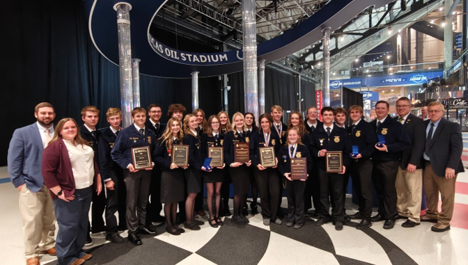 Rigby FFA Returns from National Convention with Championship Honors